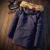 Hommes vers le bas 2023 hiver loisirs chaud coton rembourré veste mode coréenne épaissi grand