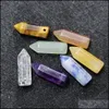 Arts and Crafts 7 Chakra Zestaw Reiki Natural Stone Crystal Charms Pendanty Ozdoby Rock Quartz Yoga Energy Heading Art Art Ho Dhur8