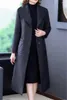 Casacos de trincheira feminina Jaqueta leve, senhoras de outono e inverno 2023, moda slim acolchoada casaco elegante parka windbreaker
