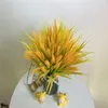 Valeur de blé de blé de blé de blé de blé d'éclairage faux flore de fleur en plastique en plastique en plastique vert plante verte 1223922