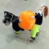 Vestuário de cachorro fantasia de halloween trajes de pet abóbora vilão segurando vestido engraçado traje cosplay para pequeno filhote de cachorro médio