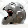 Мотоциклетные шлемы 2023 Masei 610 Scooter Moto Helmet Classic Grey Iron Half Accessories Части мотокросс открытая поверхность