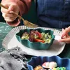 Schalen Nordic Decor Fashion Porzellan Weihnachtsbaum Form Geschirr Obst Salat Schüssel Snack Mikrowelle Backutensilien