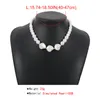 Chains Elegant Baroque Pearl Beaded Clavicle Chain Necklace For Women Wedding Bridal Kpop Sweet Choker Neck Jewelry Party AccessoriesChains