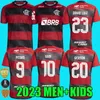 Gerson Flamengo soccer jerseys 2023 2024 Final da libertadores David Luiz E.RIBEIRO #10 GABI 23 24 football shirts vidal PEDRO DE ARRASCAETA campeao men Outubro 3 cup