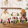 Juldekorationer Candy Bark Transparent Box Cartoon Doll Creative Old Man Snowman Deer