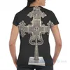 Męskie koszulki Etiopia Christian Cross Men T-shirt Kobiety na całej druku moda dziewczyna koszulka chłopiec topy tee krótkie rękawy tshirty
