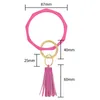 Keychains Fashion Soft Silicone Polslet Keychain For Women Girls Key Ring Tassel polsband accessoires Flexibel Chian