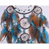 Figuras decorativas 13ME 5 anillos Atrapasueños grande con pluma Boho Colgante de pared para dormitorio Dormitorio Sala de estar Decoración Ornamento Regalo