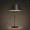 Table Lamps Nordic Retro Loft Black Light Modern Living Room Bedside Lamp Art Iron El Lights