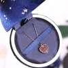 Smycken påsar stjärnhimmel runda bowknot låda bröllop förlovningsring för örhängen halsband armband display gåva hållare fall