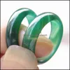Bandringar 100 blandad storlek naturlig högkvalitativ jade ring burma rak plock färg är fl av variation 2 758 Q2 droppleverans smycken dh8az