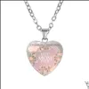 Colliers pendentiels Verre en cristal enrières pour femmes bijoux coeur coeur pour mères collier maman gouttes de cadeaux Livraison pendentifs otjij