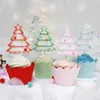 Feestelijke benodigdheden Ander feest 12 -stcs decoratief kerstcake topper eenvoudig ornament chic dessert