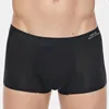 Caleçons hommes sous-vêtements glace soie Ultra-mince Sexy hommes culottes Boxer court confortable respirant Cool Hombre soyeux Boxershorts