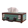 Tissue Boxes & Napkins American Vintage Metal Radio Box Decoration Home Storage Dining Table Paper Towel Holder Accessories