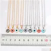 Pendant Necklaces Fashion Colorf Evil Eye Necklace Resin Blue Eyes Choker Drop Delivery Jewelry Pendants Dhaqj