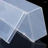 Pudełka do przechowywania prostokątne plastikowe przezroczyste pojemnik na biżuterię organizator koralików