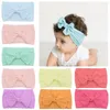 Christmas Decorations 1pc Born Baby Headbands Headwear Girl Elastic Hair Band Kids Toddler Turban Knotted Bow Hairband Shower Accessories