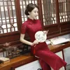 Ethnische Kleidung 2023 Frühling Damen Cheongsam Kleid Verbesserte Spitze Retro Täglicher chinesischer Stil Etikette Qipao Hochzeit