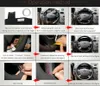 Steering Wheel Covers Non-slip Durable Black Leather Car Cover For G30 530i 540i 520d 530e 2023-2023 G32 630i 630d