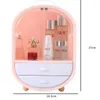 Storage Boxes Double-Door Desktop Makeup Box Dust-Proof Household Organizer Skin Care Product Rack Jewelry