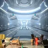 Wallpapers Custom Mural Wallpaper 3D Stereo Science Fiction Space Laboratory Wall Painting Restaurant Cafe KTV Bar Creative Papers 3 D