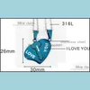 Pendant Necklaces 2Pcs/Set Love Key Heart For Womens Men Lovers Couple Jewelry Broken Necklace Valentine Day Gift Drop Delivery Penda Dh4Sx