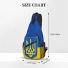 Backpack Flag Of Ukraine Sling Chest Bag Custom Ukrainian Patriotic Crossbody Shoulder For Men Travel Hiking Daypack