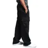 Calça masculina 2023 homens roupas esportivas jogadoras treinamento de fitness cargo calça de moletom solto de cintura elástica calça de algodão músculo respirável