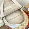 Zaino Kawaii Doppia cerniera Donna Donna Fibbia ad anello Borsa da viaggio portatile Borsa per adolescenti Studente portatile Zaino carino