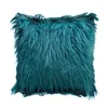 Kuddefodral Nordic Posh Style Pillow Case Super Soft Plush Mongolian Faux Fur Throw Cover Cushion Square 45 45cm