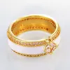 Anneaux de mariage YOUHAOCC mode Zircon fiançailles Couple bague de luxe unisexe proposition dames bijoux accessoires