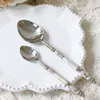 Dinnerware Sets Vintage High-grade Sense Of Fritillary Shell Gloss Stainless Steel Knife Spoon Fork Coffee Butter Tableware