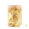 Other Arts And Crafts Metallic Foil Flakes Copper Schabin Gilding Gold Resin Art 1 Bottle Sier 10G Drop Delivery Home Garden Dhose