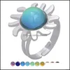 Bandringen verkopen mode charme warme stemming kleur veranderende ring verstelbare 811 Q2 drop levering sieraden dhv8f