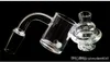 BERACKY BEVELED EDGE Quartz Banger med glas snurrande kolhydrat Cap 10mm 14mm 18mm manliga kvinnliga naglar för dab riggar glasvatten bongs