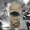 サイクリングキャップLUC戦術軍カモフラージマスク帽子野球帽子男性女性夏のスナップバックサンハットミリタリーフードアウトドアゴラス