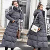 Femmes Trench Coats X-long 2023 Arrivée Mode Slim Femmes Veste D'hiver Coton Rembourré Chaud Épaissir Dames Manteau Long Parka Femmes JacketsWo