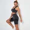 Yoga Outfit 2 Piece Sport Suit Set Pour Femme Shorts Ensembles Workout Gym Vêtements Soutien-Gorge De Sport Et Survêtement Femme