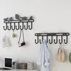 Home Decor Behind The Door Wall Hooks Clothes Hanging Rack Strong Adhesive Coat Shelf Without Punching A Row Of Decorative Other