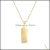 Collane con ciondolo Collana con alfabeto personalizzato Donna Piastra in oro Grandi lettere Nome Catene girocollo Gioielli Hip Hop Dhs Drop Delivery Pe Dhwax