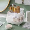 Storage Boxes Multi-function Desktop Makeup Organizer Plastic Box For Cosmetic Stationery Household Small Things
