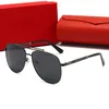 Najnowsze okulary przeciwsłoneczne dla kobiet w stylu okrągły metalowe okulary punkowe 0809 Klasyczna jakość spolaryzowana plaża Goggle Casual Outdoor Cartte