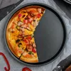 Plates Pizza Baking Pan For Oven Aluminum Non-stick Round Cookie Sheets Cooking Bakeware Restaurants Home Kitchen