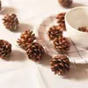 Christmas Decorations 18pcs/set Pine Cones Decoration Natural Pinecone Tree Hanging DIY Craft Baubles Xmas