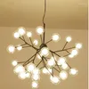 Lampes suspendues Firefly Lamp Branches LED Glass Bulb Ball Light