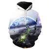 Herren Hoodies Prowow Gelb und Blau 3D Feuer Herbst Sweatshirts Damen Jacken Beat Winter Hübsche Kapuzen Herren Hip Hop Kleidung