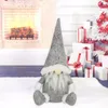 Decorazioni natalizie Peluche Bambola senza volto Babbo Natale Gnomo Vecchio Ornamenti per la casa Anno 2023 Forniture per feste Decorazioni natalizie