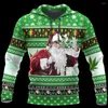 Herrtröjor jul santa 3d tryckta kvinnor för män tröja roliga hoodies/sweatshirt/jacka cosplay kostymer